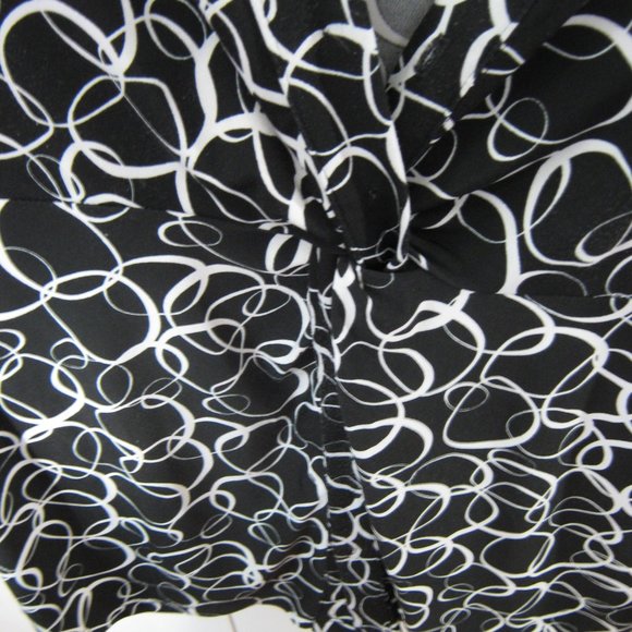Black and White INC International Concepts Blouse - Picture 4 of 6